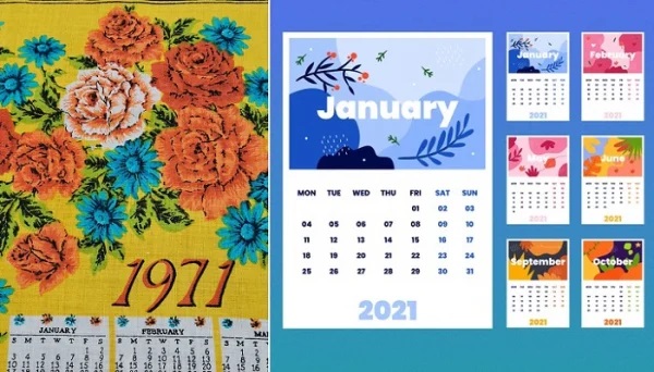 2021 similar to calendars of 1971 and 11 others!