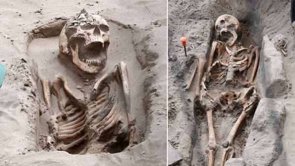 Around 200 'medieval' skeletons found in Britain beach mass grave