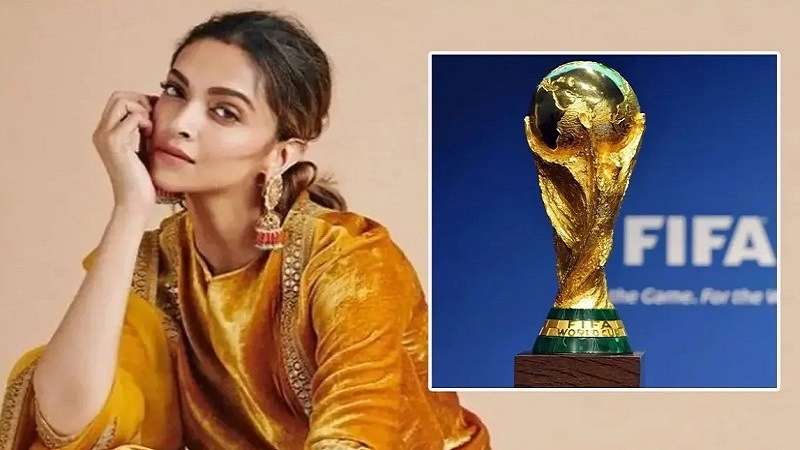 Deepika Padukone unveils FIFA World Cup trophy; don't miss her outfit