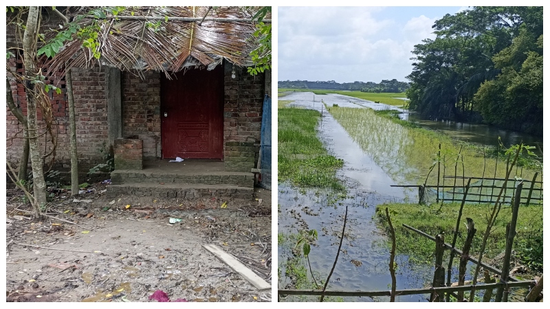 বাড়িঘর ফেলে পালিয়ে বেড়াচ্ছেন সাবেক নারী ইউপি সদস্য 